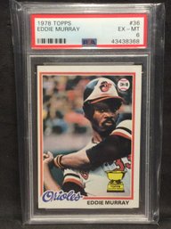 1978 Topps Eddie Murray Rookie Cup PSA 6 - M