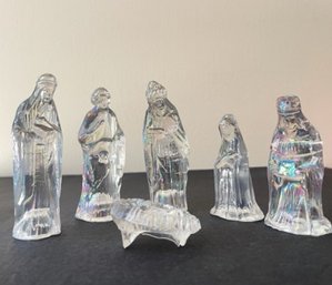 Silvestri Iridescent Glass Nativity Set