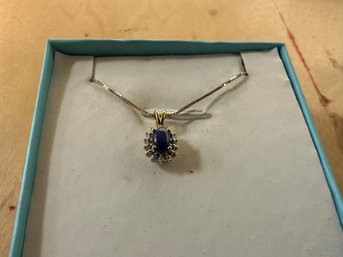 Sterling Silver Necklace With Small Pendant