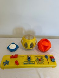 Vintage Busy Box, Fidget Toy And Balls