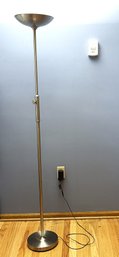 Weighted Brushed Chrome Stick Lamp- 36V- Lot 2