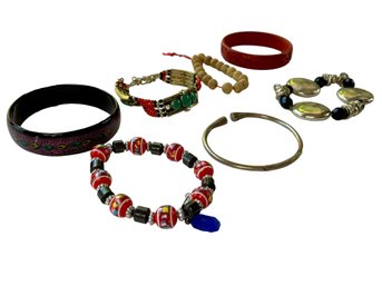Fun & Funky Bracelet Collection Of 7