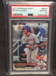 2017 Bowman Draft Pete Alonso Rookie PSA 10 - M