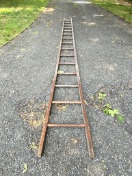 A Vintage 15'('' Wood Ladder - Babcock Spruce