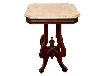 Victorian Marble Top Side Table