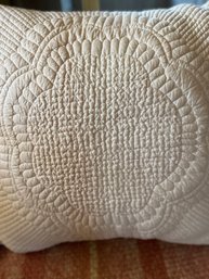 Oversized Matelasse Thrown Pillow