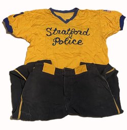 Stratford Police Baseball Uniform-Hug Asphalt Paving Sponsered
