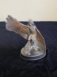 'One With The Eagle'  Polychrome Bronze Sculpture By Dan Garrett