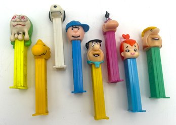 Vintage TV Character PEZ Dispensers- PEANUTS And FLINTSONES