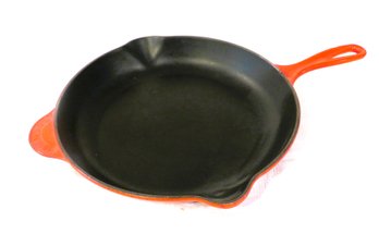 Le Creuset Red Frying Pan Double Spout France