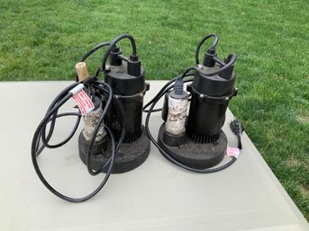 Pair Of Sump Pumps Lot 1