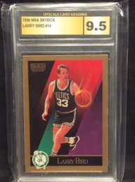 1990 NBA Skybox Larry Bird Upscale Card Grading 9.5 - M