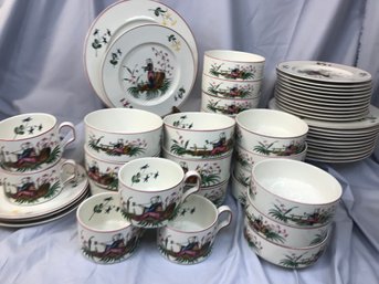 Incredible Lot Of 56 Pieces Of VILLEROY & BOCH - MANDARIN China - All Plates - Bowls & Cups - Amazing Lot !