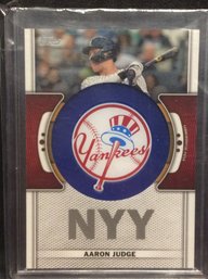 2023 Topps Aaron Judge Commemorative Team Logo Patch Relic Card - M