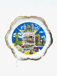 Vintage 22KT Gold Trimmed London Souvenir Plate