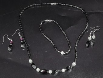 Gorgeous Hematite Beads 4 Piece Set