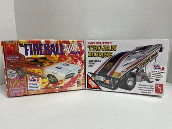 AMT, Pair Of Model Kits: Larry Fullerton's Trojan Horse & George Barris Fireball 500 SSXR (#162)