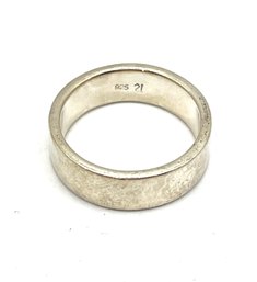 Sterling Silver Large Ring Band, Size 9.75