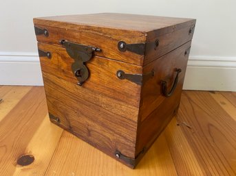 Cherry Storage Box With Iron Fittings