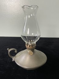 Pewter Oil Lamp