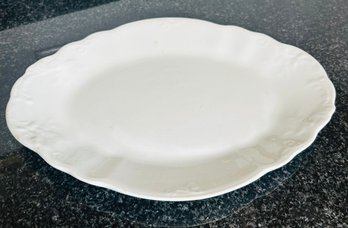 John Maddock & Sons England White Platter 12.5 X 9