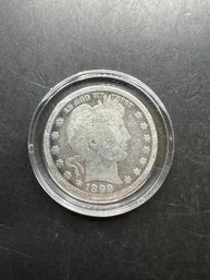 1899 Silver Barber Quarter