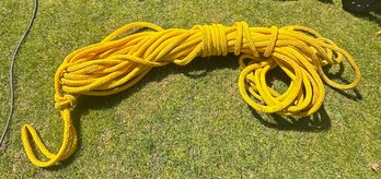 Nylon Very Long Sun Flower Color Rope Woven 150 Feet- Lite Weight But Very Strong!