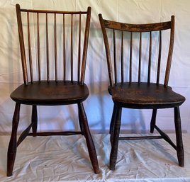 Two 19th Century American Country Chairs