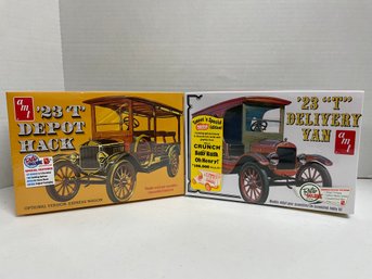 AMT, Pair Of Model Kits: 23 'T' Depot Hack & 23' 'T' Delivery Van ( #163)