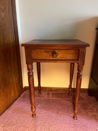 Wooden Side Table With Drawer