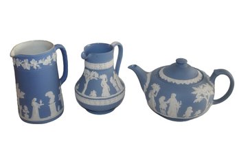 Three Piece Wedgwood Collection, Light Blue