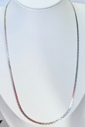 20' SIGNED HCT ITALIAN STERLING SILVER CHAIN NECKLACE