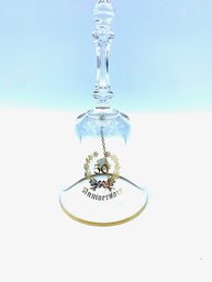 Vintage Golden Crown - E &R ---- 50th Anniversary Collectable Crystal Bell