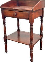 An Antique Pine Side, Or Telephone Table