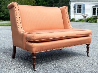 An Elegant Settee With Nailhead Trim By Lee Jofa - Luxe And Lovely!