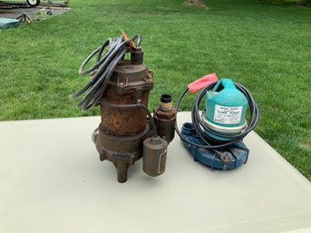 Pair Of Sump Pumps Lot 3