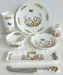 Lot Of Aynsley Bone China Cottage Garden Pieces