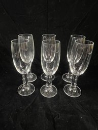 Stemmed Champagne Glasses - Set Of 6