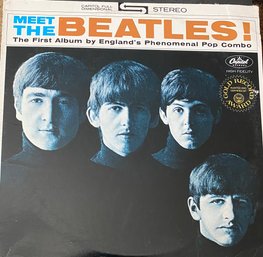 BEATLES - Meet The Beatles - LP Vinyl Capitol ST-2047 PURPLE LABEL- GREAT CONDITION