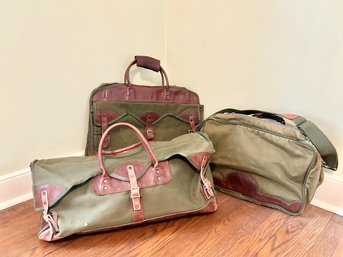 Fabulous Gokey USA - Olive Canvas And Leather Three Piece Set