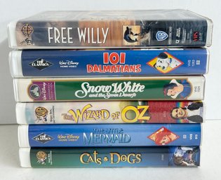 6 Classic Childrens VHS Tapes