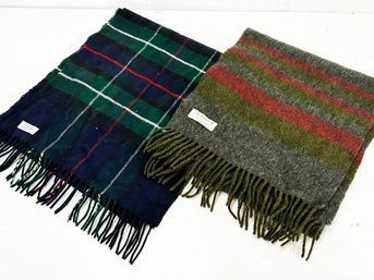 An Irish Lambswool Scarf And German Plaid Scarf