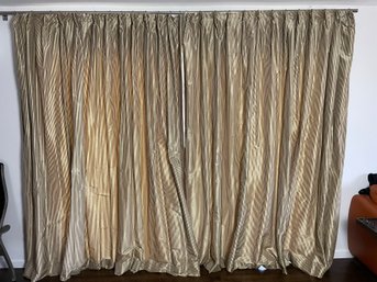 Striped Curtain  Set Pair Of 5ft Curtains