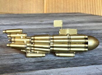 A Custom Shell Casing Art Sculpture