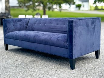 A Modern Sofa In Chenille Velvet Mix By Mitchell Gold And Bob Williams - Gorgeous!