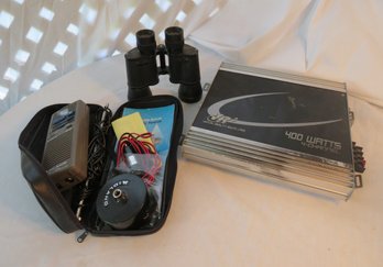 Electronics Lot Binoculars CB Emergency