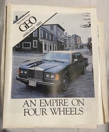 Reprinted News Article From 1982 GEO 'An Empire On Four Wheels'