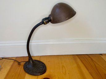 Eagle Cast Iron And Metal Desk Lamp
