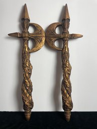 Pair Of Battle-axe Wall Decorations