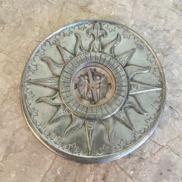 A Pewter Compass Paperweight By Etain